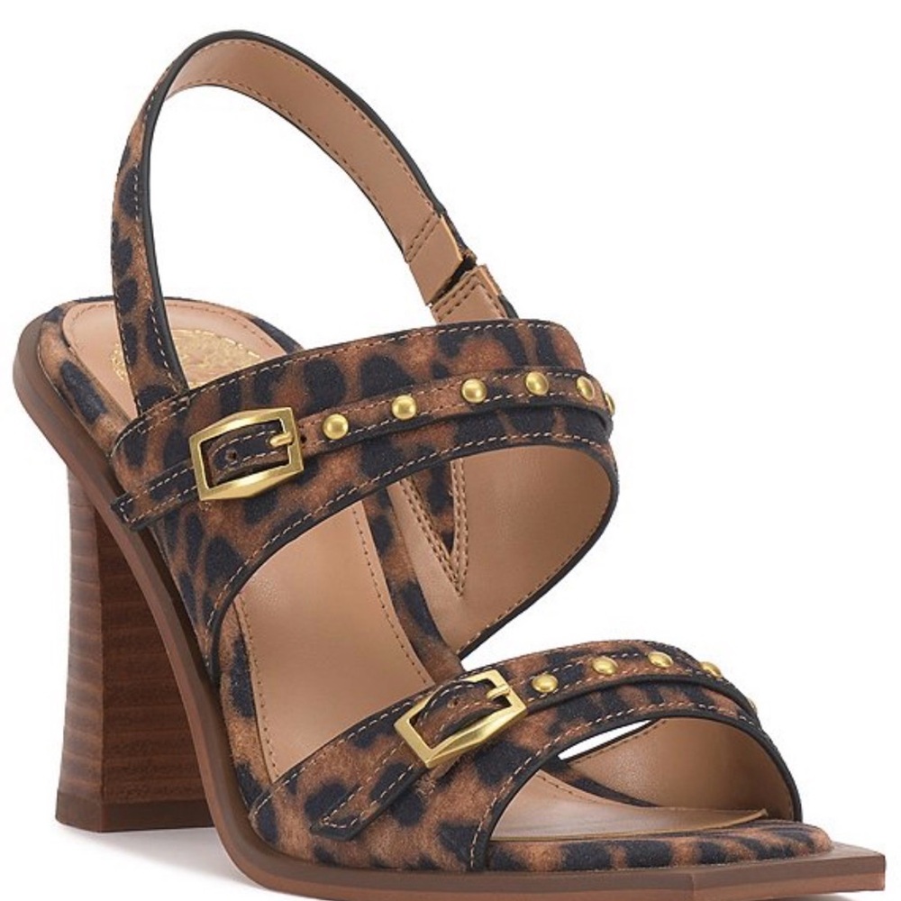 Vince Camuto Brown Leopard Heels